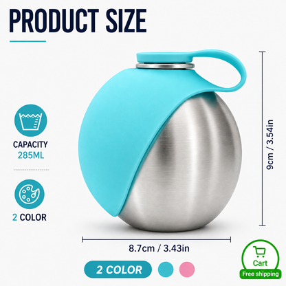Snuggypaws™ NeverThirsty — 2-in-1 Pet Water Bottle & Bowl
