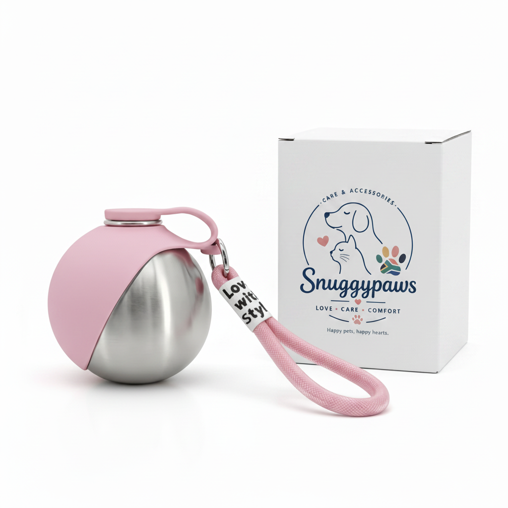 Snuggypaws™ NeverThirsty — 2-in-1 Pet Water Bottle & Bowl