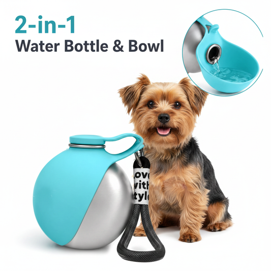Snuggypaws Water Bottle - Yorkshire Terrier